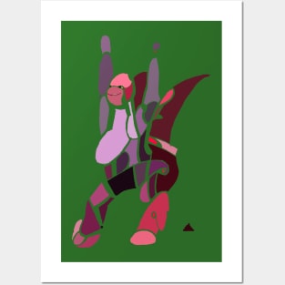 dancing dinosaur Posters and Art